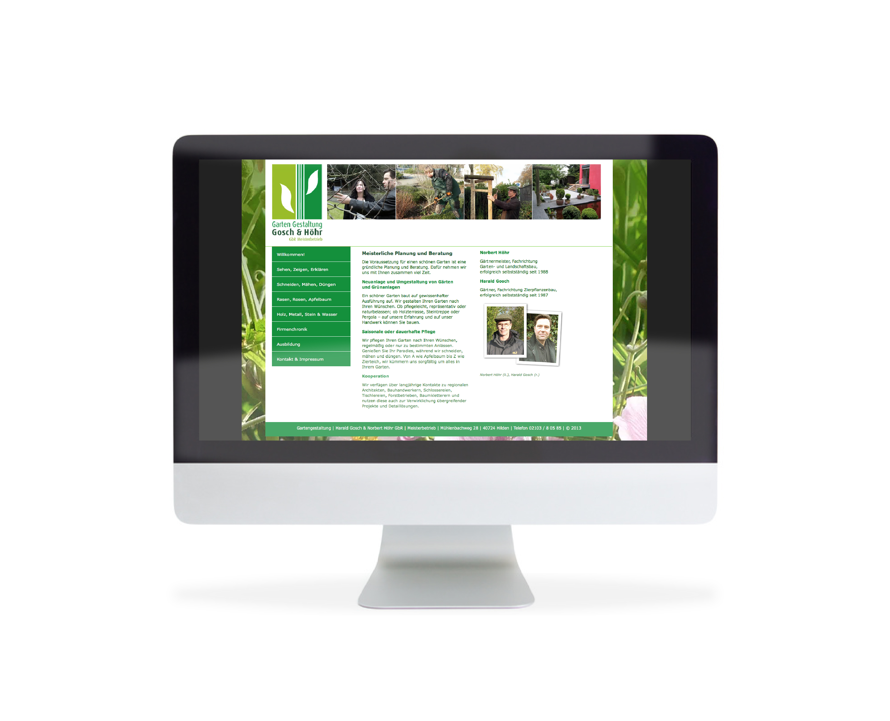 Webdesign Gartengestaltung