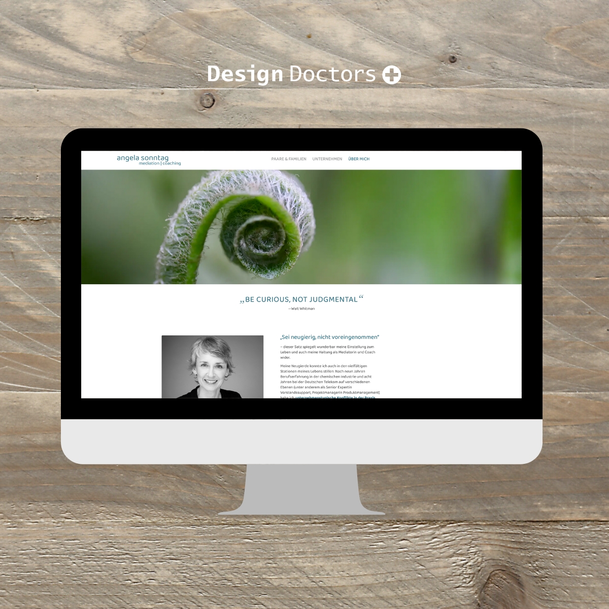 Webdesign für eine Mediatorin – Seite über Mediation